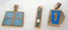 Semi precious stones set in collectible pendants. Comes in an assortment od designs and colors picked randomly by our warehouse staff