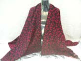 Winnter collection rose prints poncho