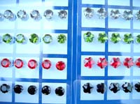 Assortment of seasonal fashion rhinestone studs earring
