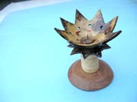 Star light coconut shell candle holder