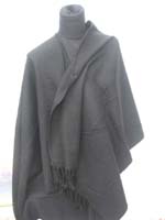 Fashion polyester solid color poncho