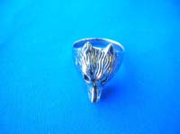 Fox fashion bronze ring
