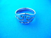Cut out native pattern ring