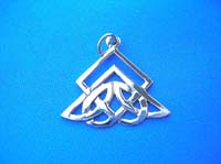 Christmas tree celtic pendant
