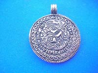 Native aboriginal art bronze pendant