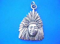Native bronze pendant