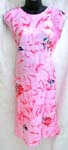 Elegant ladies vacation wear cap sleeve dress in garden flower pattern, beautifully fitted and mid length