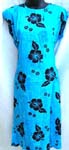 Elegant ladies vacation wear cap sleeve dress in garden flower pattern, beautifully fitted and mid length